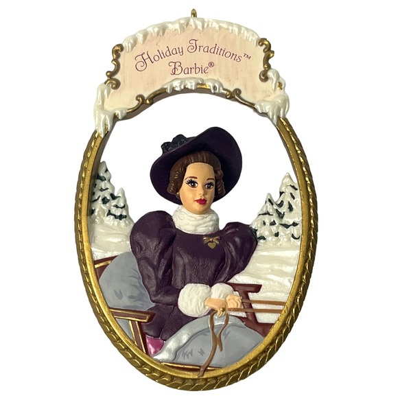 Barbie Ornaments - Set of 3, 96-02, Mattel, Hallmark, Enesco - Picture 2 of 8